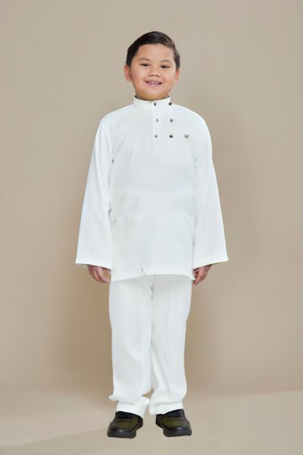 Hud Baju Melayu Off White