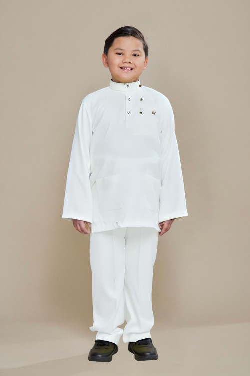 Hud Baju Melayu Off White