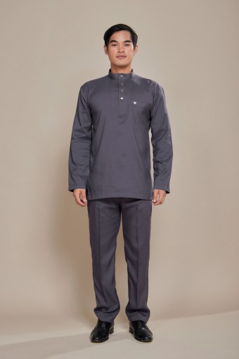 Nuh Baju Melayu Dark Grey