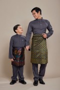 Hud Baju Melayu Dark Grey