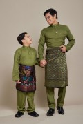 Nuh Baju Melayu Olive Green