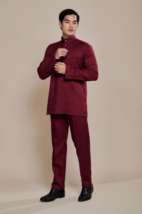 Nuh Baju Melayu Maroon