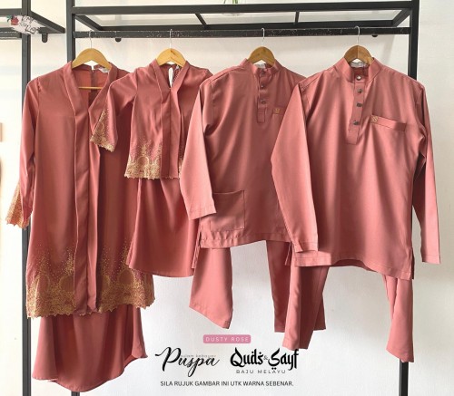 Puspa Sulam Kebaya Dusty Rose