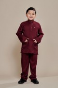 Hud Baju Melayu Dark Maroon