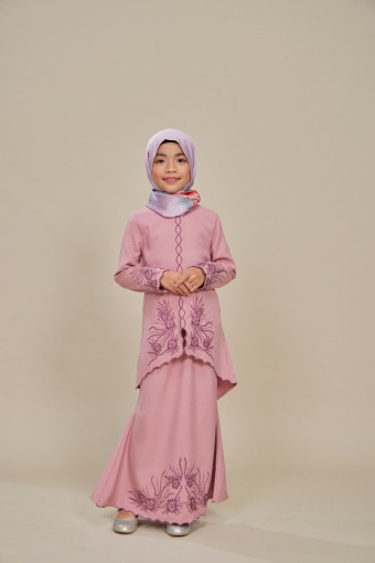 Charlene Kurung Sulam Kids Rose Gold