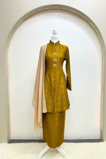 Qisteena Kebarung Moden Mustard