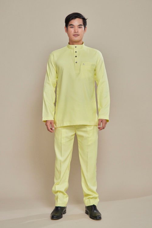 Nuh Baju Melayu Soft Yellow