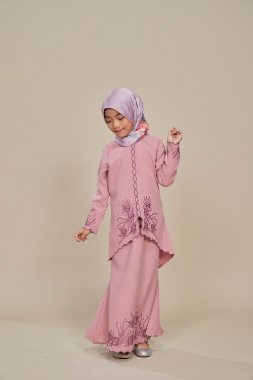 Charlene Kurung Sulam Kids Rose Gold