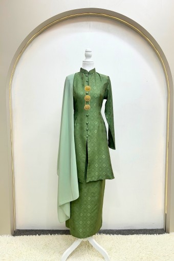 Qisteena Kebarung Moden Moss Green