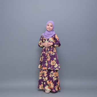 Blooming Suit Kids Dark Purple