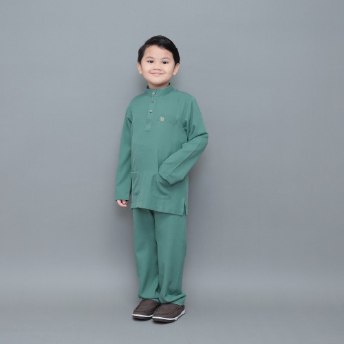 Sayf Baju Melayu Kids Dusty Green