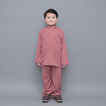 Sayf Baju Melayu Kids Dusty Rose