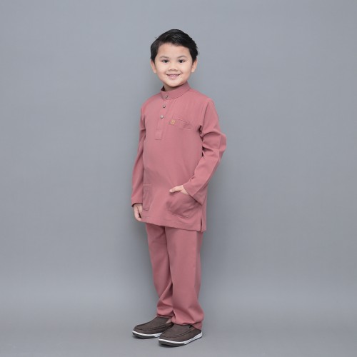 Sayf Baju Melayu Kids Dusty Rose