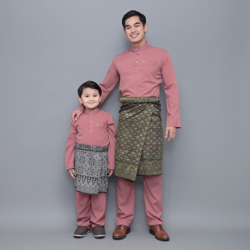 Sayf Baju Melayu Kids Dusty Rose