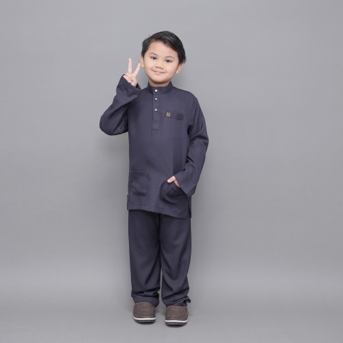 Sayf Baju Melayu Grey