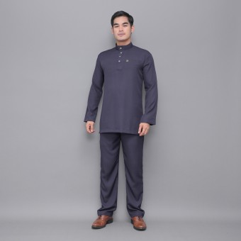 Quds Baju Melayu Grey