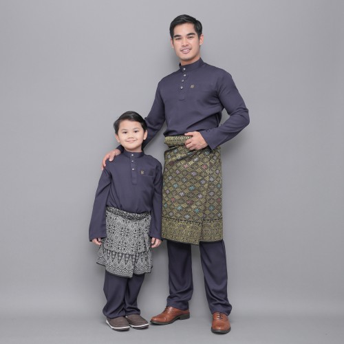 Sayf Baju Melayu Grey