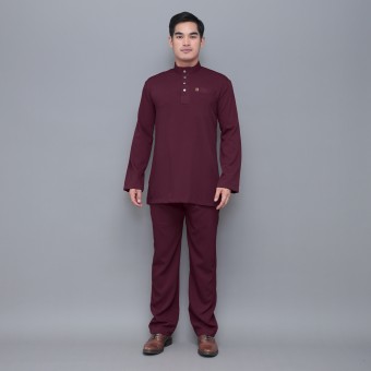 Quds Baju Melayu Burgundy