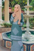 Warda Bateeq Kurung Moden Dusty Green