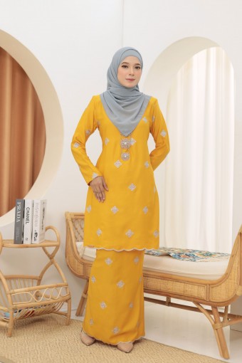 Songket Sulam Dokoh Mustard