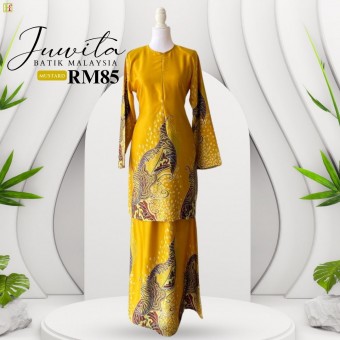 Juwita Batik Kurung Malaysia  Mustard