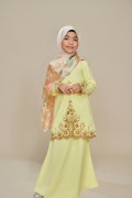 Melissa Sulam Kurung Kids Soft Yellow