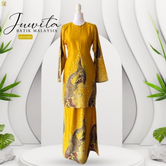 Juwita Batik Kurung Malaysia  Mustard