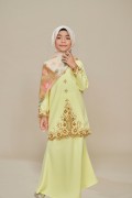 Melissa Sulam Kurung Kids Soft Yellow