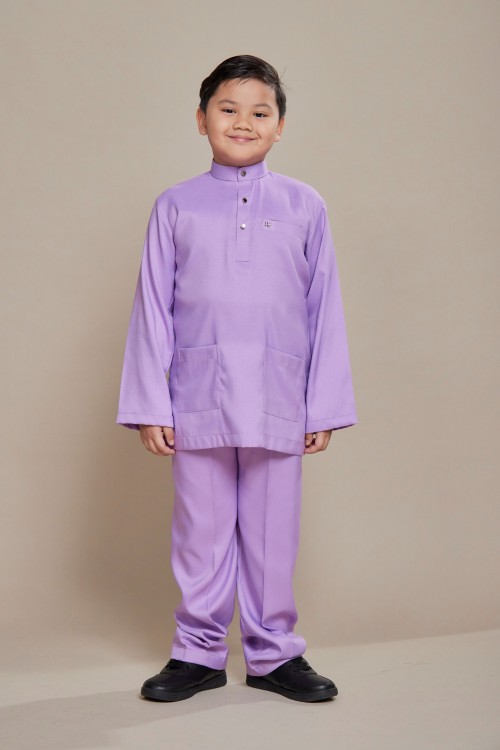 Hud Baju Melayu Lavender Purple