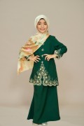 Melissa Sulam Kurung Kids Emerald Green