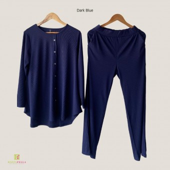 Bella Suit Ironless Navy Blue