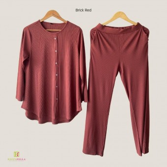 Bella Suit Ironless Brick Red