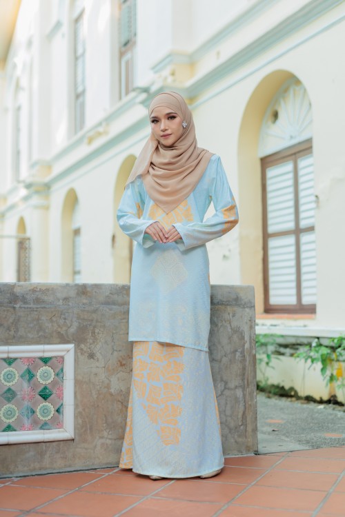 Fiona Bateeq Kurung Moden Soft Mint