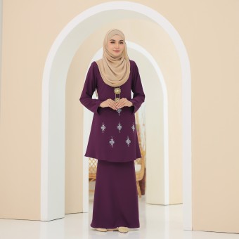 Manees Kurung Moden Purple