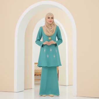 Manees Kurung Moden Dusty Green