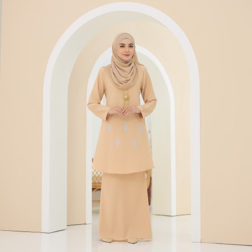 Manees Kurung Moden Beige