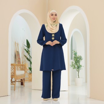 Rayhar Suit Ironless Navy Blue