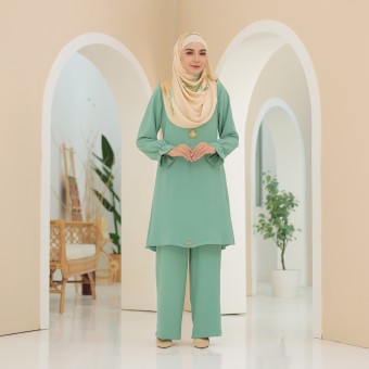 Rayhar Suit Ironless Dusty Green