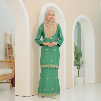 Sulam Songket Chempaka Dusty Green