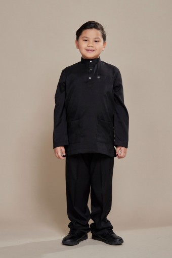 Hud Baju Melayu Black