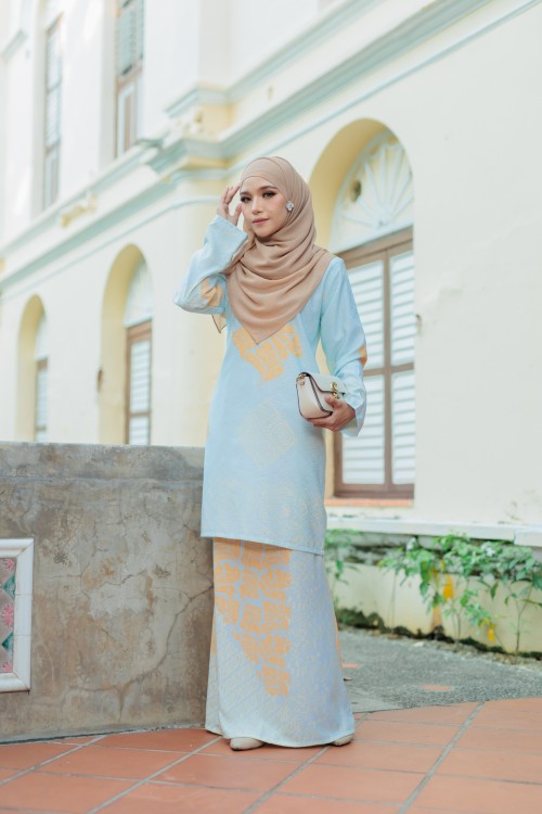 Fiona Bateeq Kurung Moden Soft Mint