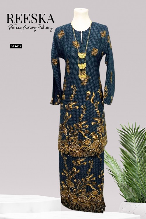 Reeska Batik Kurung Pahang Black