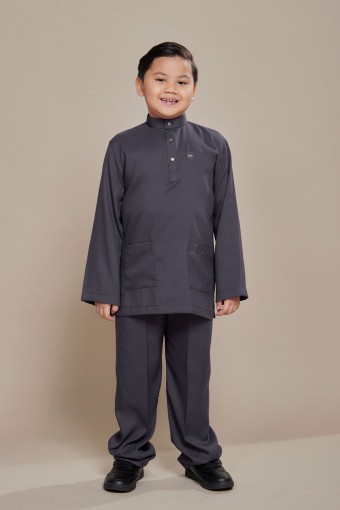 Hud Baju Melayu Dark Grey