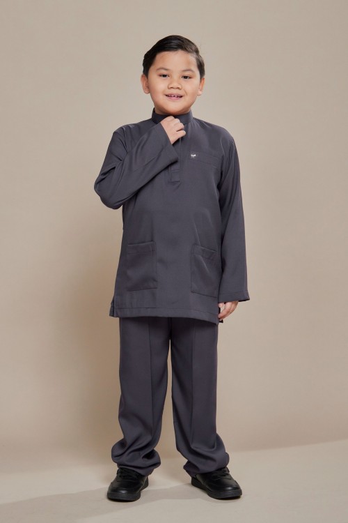 Hud Baju Melayu Dark Grey