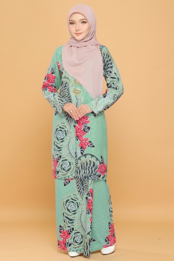 Melati Kebarung Batik Ironless Mint Green