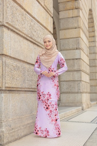 Akasia Kurung Moden Soft Pink