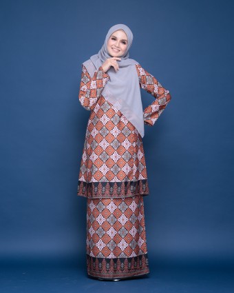Citraa Songket Brick Orange