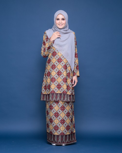 Citraa Songket Maroon Yellow