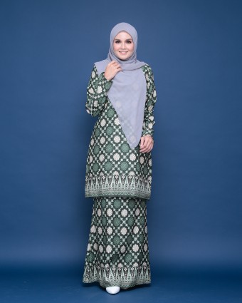Songket Puteri Emerald Green