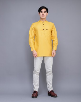 Maleeq Kurta Mustard